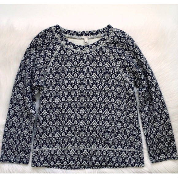 J. Crew Tops - J. Crew Jacquard Floral Sweatshirt